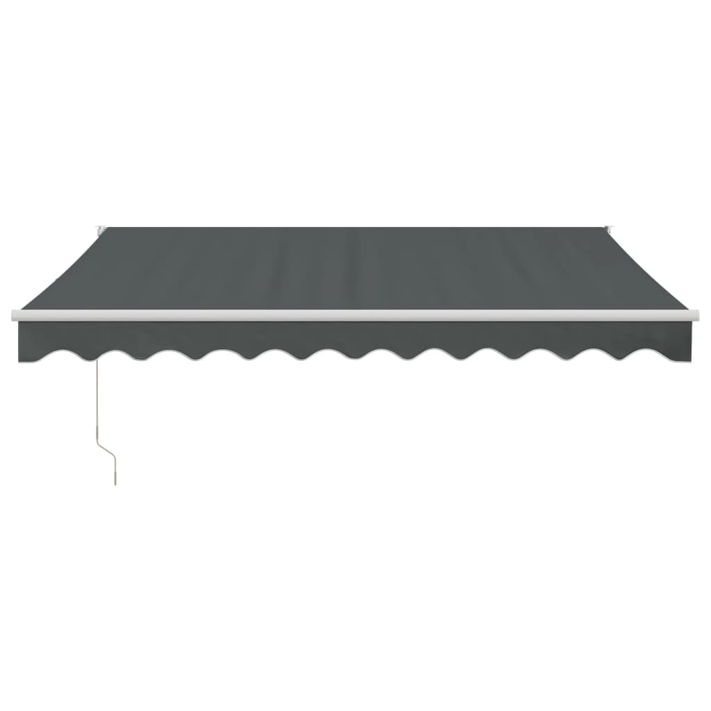 Toldo Retráctil Aluminio Y Tela Gris Antracita 3x2,5 M_2