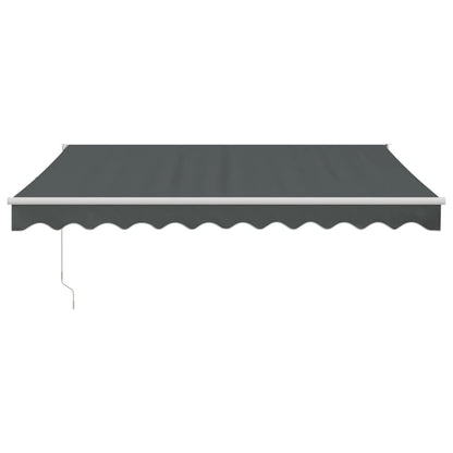 Toldo Retráctil Aluminio Y Tela Gris Antracita 3x2,5 M_2