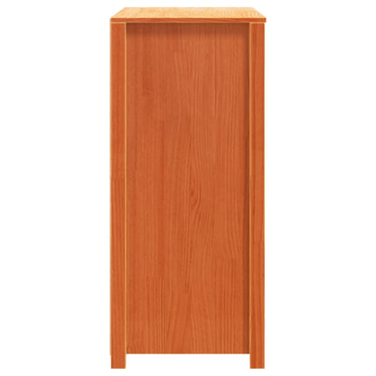 Armario Auxiliar Madera Maciza De Pino Marrón Cera 100x40x90 Cm / Vetonek_2