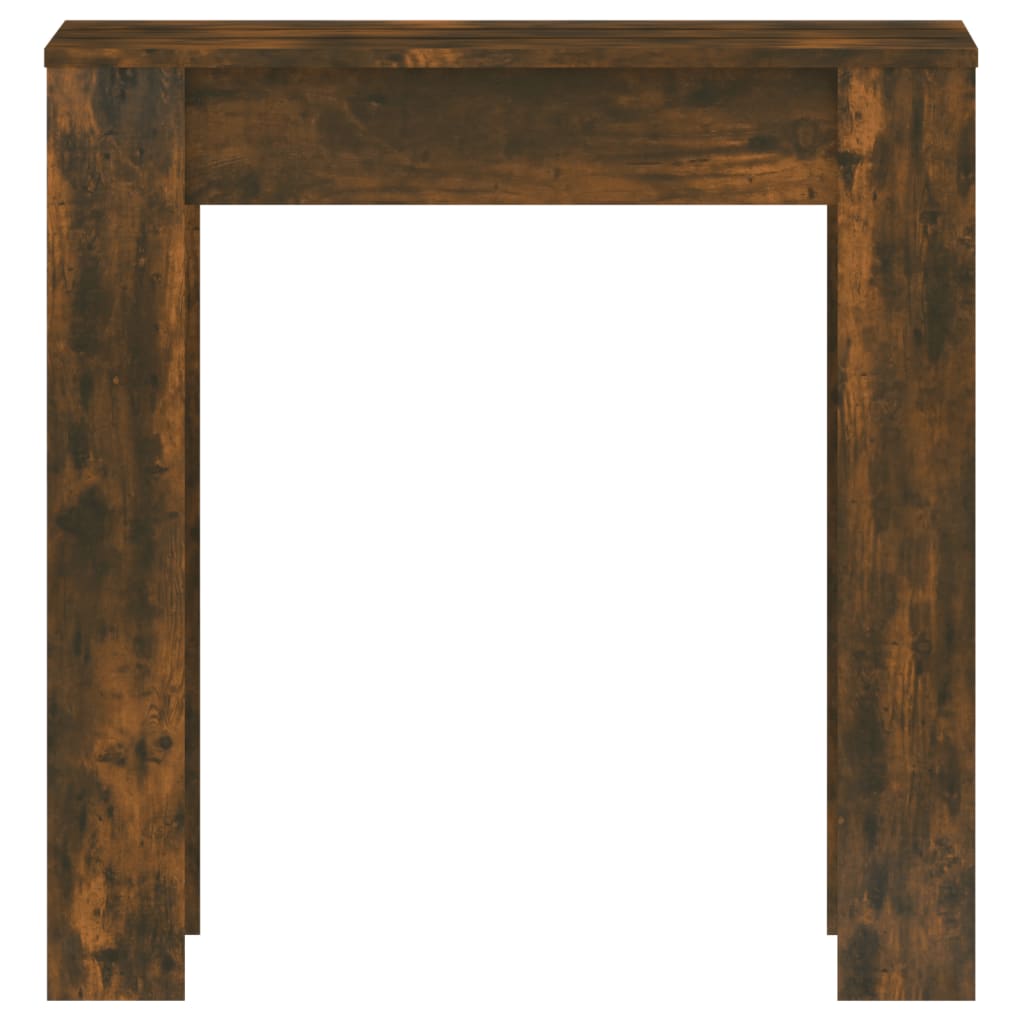 Mesa Comedor Madera Contrachapada Roble Ahumado 140x74,5x76 Cm_2