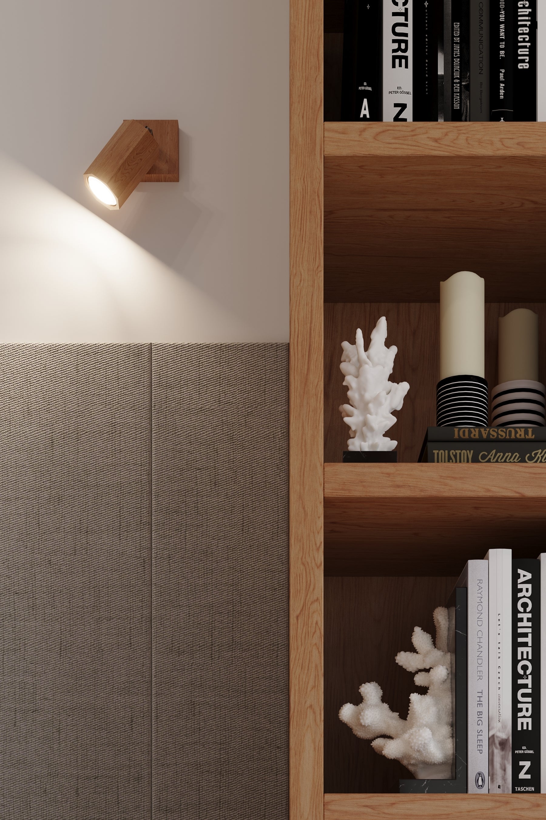Aplique De Pared Zeke, Roble, Gu10_3