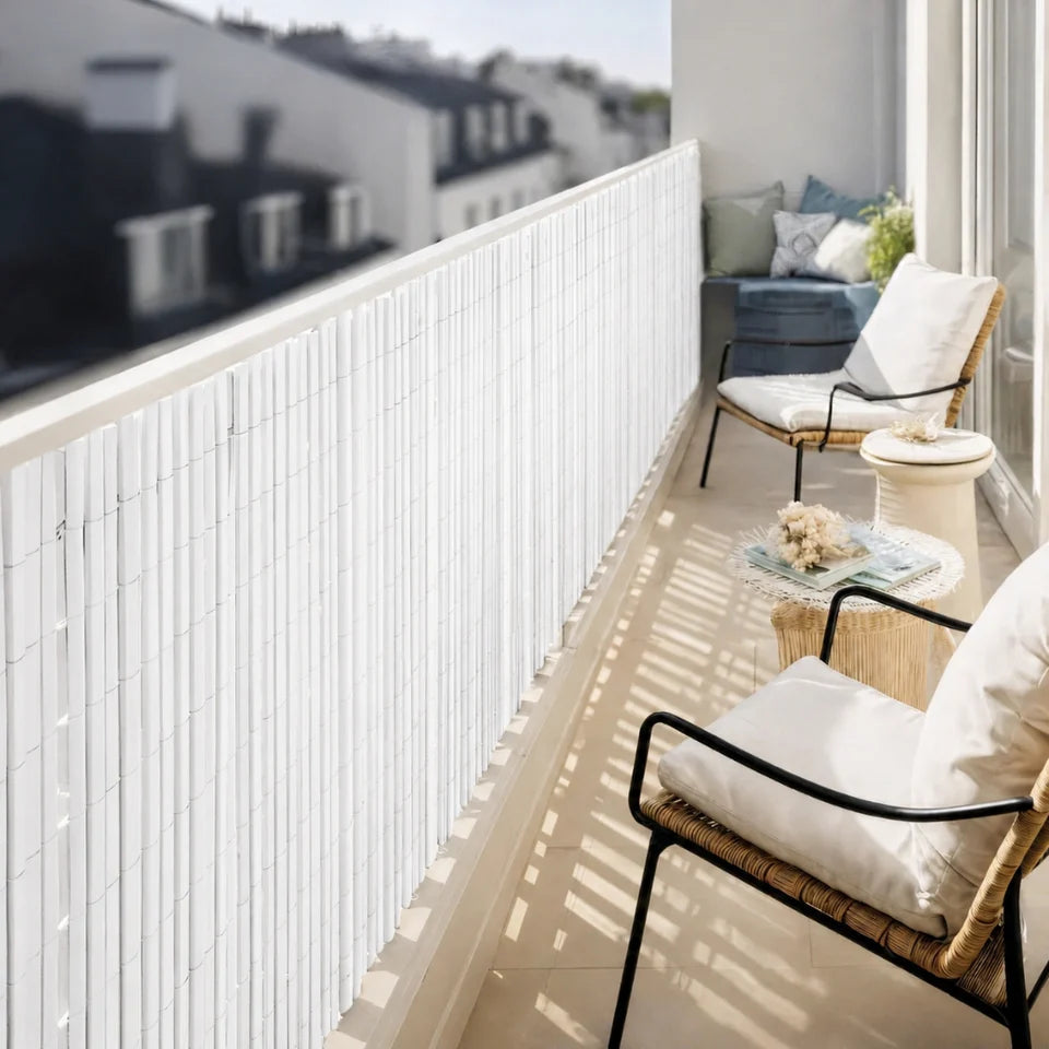 Pack Instalación Cañizo Pvc Surfcane 9 Metros Blanco 1,5x3 M_2