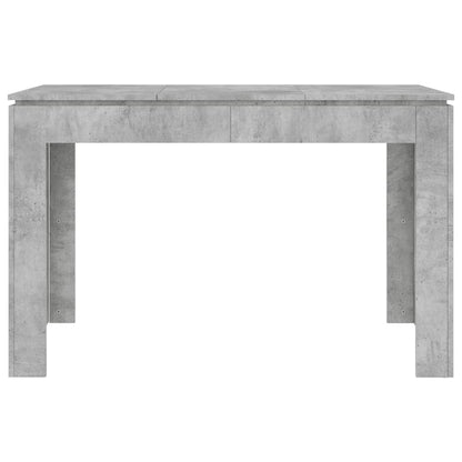Mesa De Comedor Madera De Ingeniería Gris Hormigón 120x60x76 Cm_2