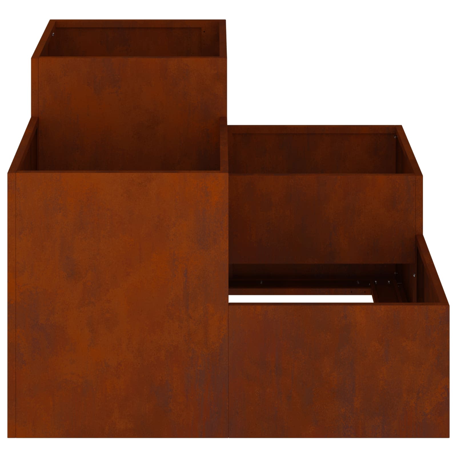Maceta Para Jardín Oxidado 80 X 80 X 60 Cm Acero Autopatinable_5
