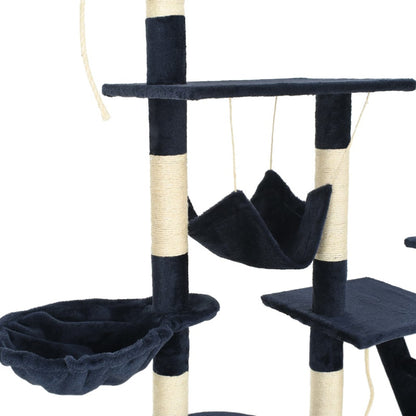 Vidaxl Rascador Para Gatos Con Poste De Sisal 230-250 Cm Azul_5