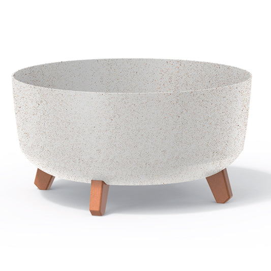 Macetero Color Blanco Roto,sin Depósito , Colección Gracia De 38 X 38 X 19,5 Cm, Capacidad De 14,3 L.