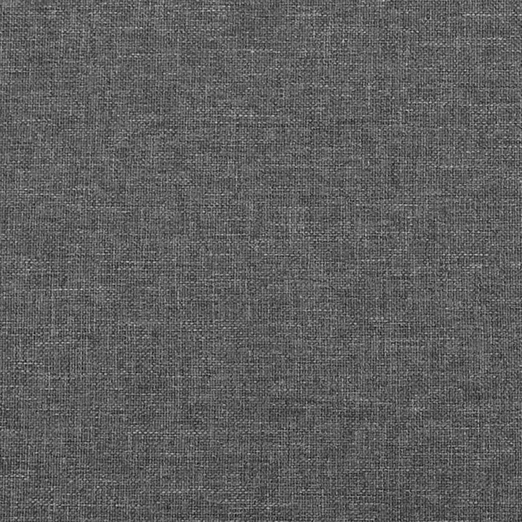 Estructura De Cama Con Cabecero De Tela Gris Oscuro 90x190 Cm / Vetonek_4