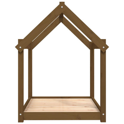 Vidaxl Cama Para Perros Madera Maciza Pino Marrón Miel 101x70x90 Cm_5