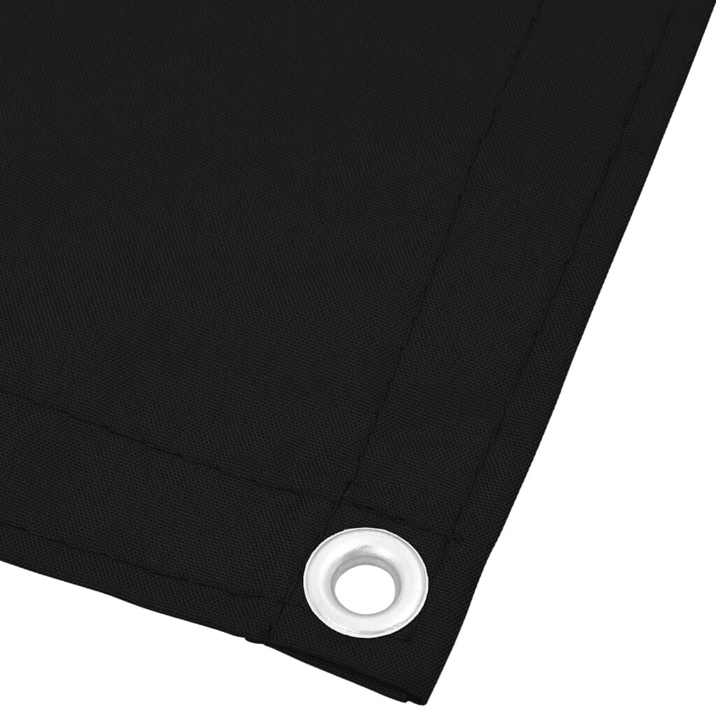 Vidaxl Pantalla De Balcón 100% Poliéster Oxford Negro 75x700 Cm_3