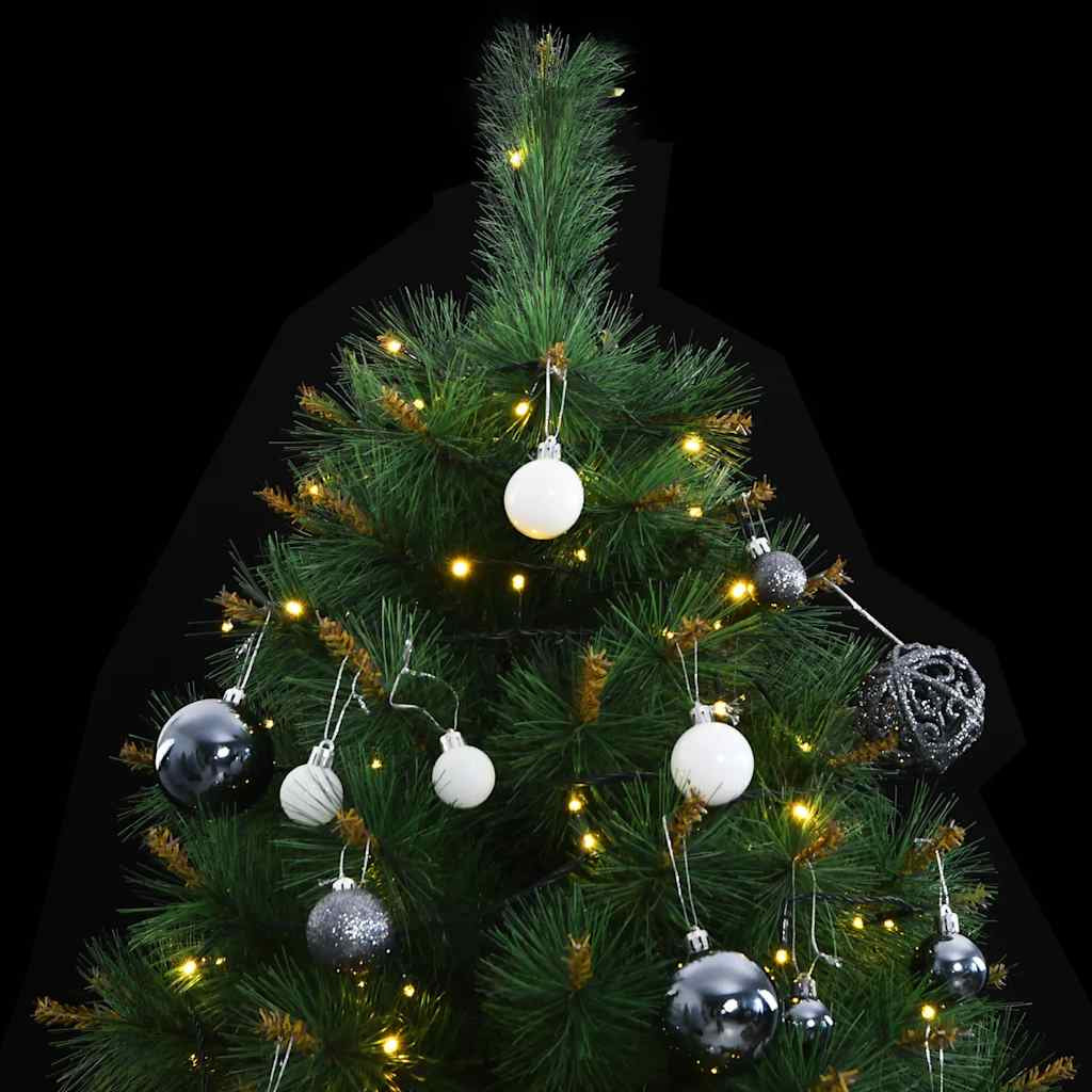 Vidaxl Árbol De Navidad Artificial Con Bisagras 300 Led Y Bolas 240 Cm_1