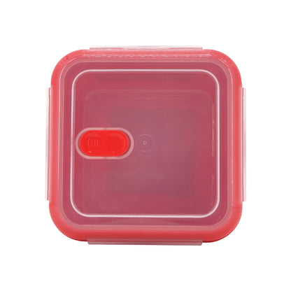 Hermético Super Lock Micro 1,1 L., Cuadrado, Apto Para Cocinar Al Vapor En El Microondas, Ideal Transporte Y Almacenamiento De Alimentos, Cierre Clip