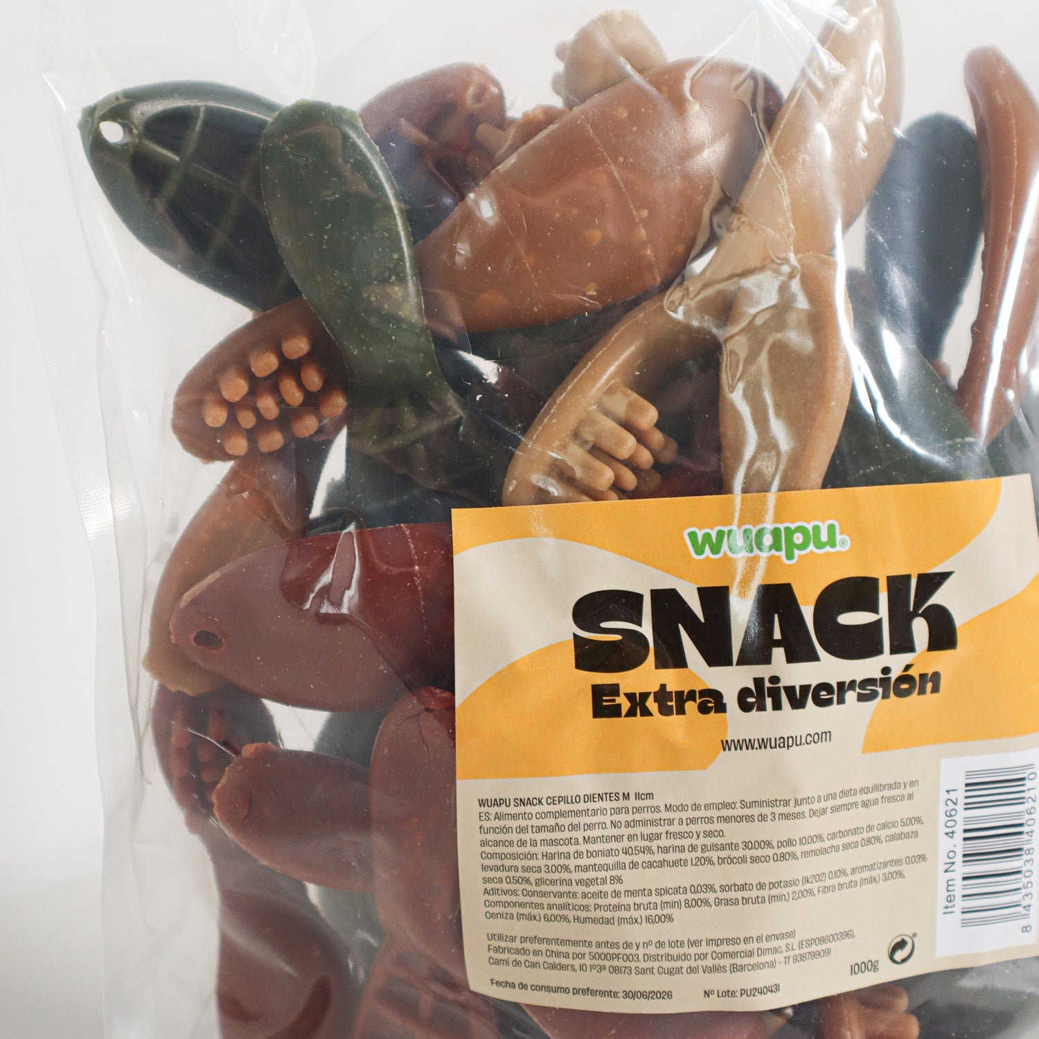 1kg Snacks Dental Para Perro, En Forma De Cepillo De Dientes De 13cm, 20u Aprox_1