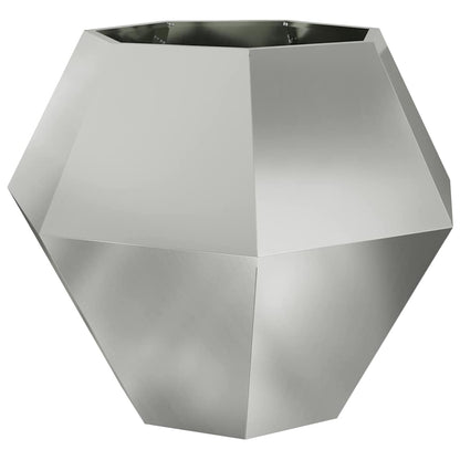 Jardinera 2 Uds. Plateado 100 X 100 X 80 Cm Acero Galvanizado_4