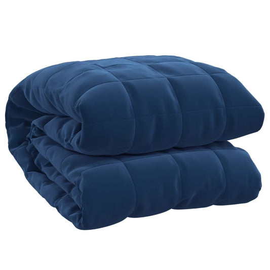 Vidaxl Manta Con Peso Tela Azul 220x230 Cm 11 Kg_0
