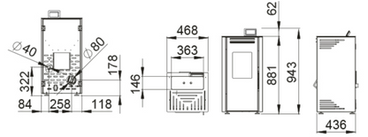 Bricosol Estufa De Pellet Boreal 6 Kw Negro_4