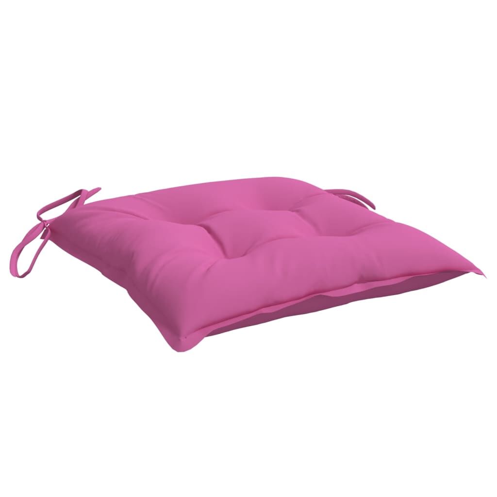 Vidaxl Cojines Para Silla 4 Unidades Tela Rosa 40x40x7 Cm_3