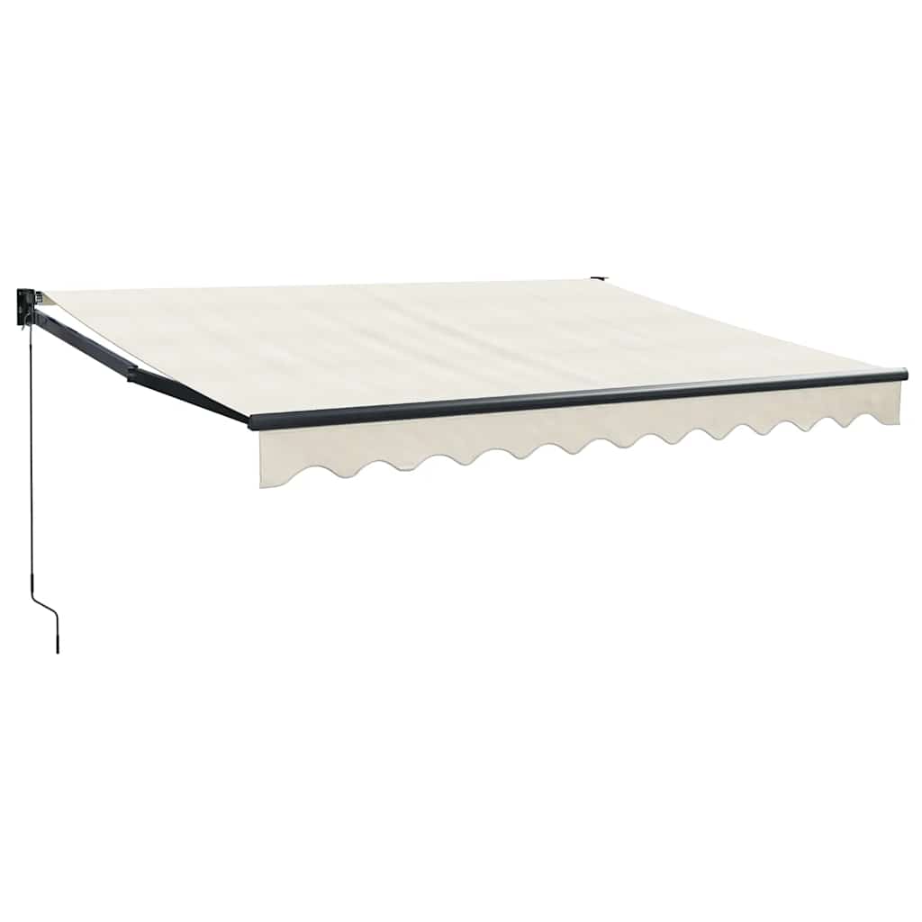 Toldo Retráctil Aluminio Y Tela Color Crema 3x2,5 M_0