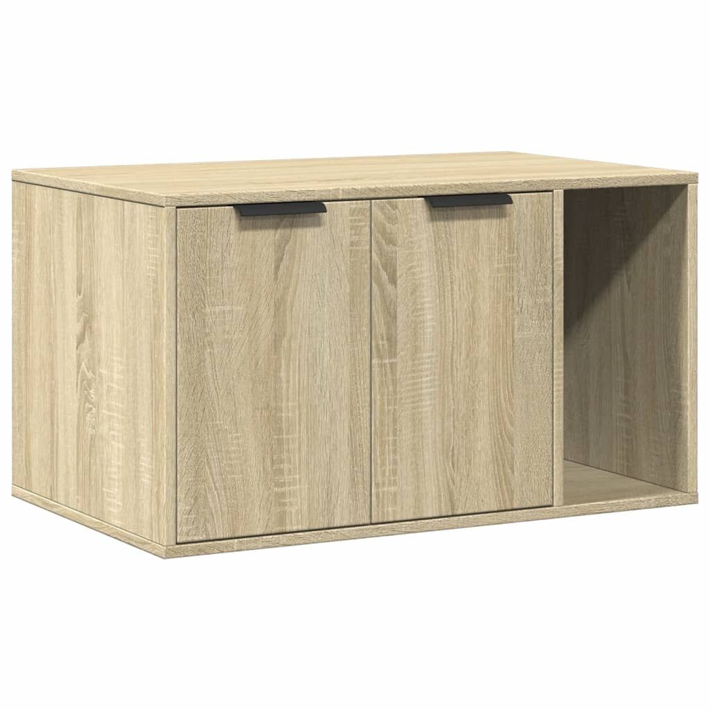 Vidaxl Mueble Arenero Para Gatos Madera Roble Sonoma 80x50x45 Cm_0