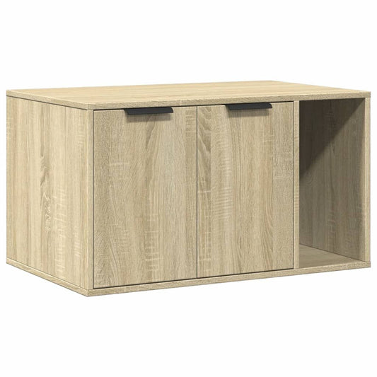 Vidaxl Mueble Arenero Para Gatos Madera Roble Sonoma 80x50x45 Cm_0