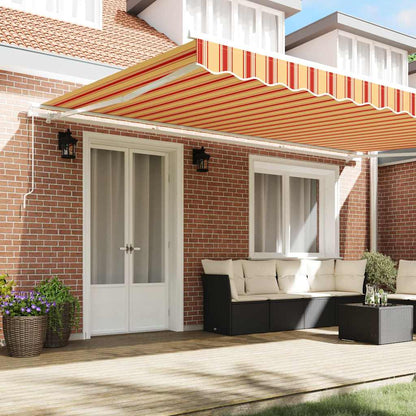 Toldo Retráctil Amarillo Y Naranja 500 X 350 Cm_2