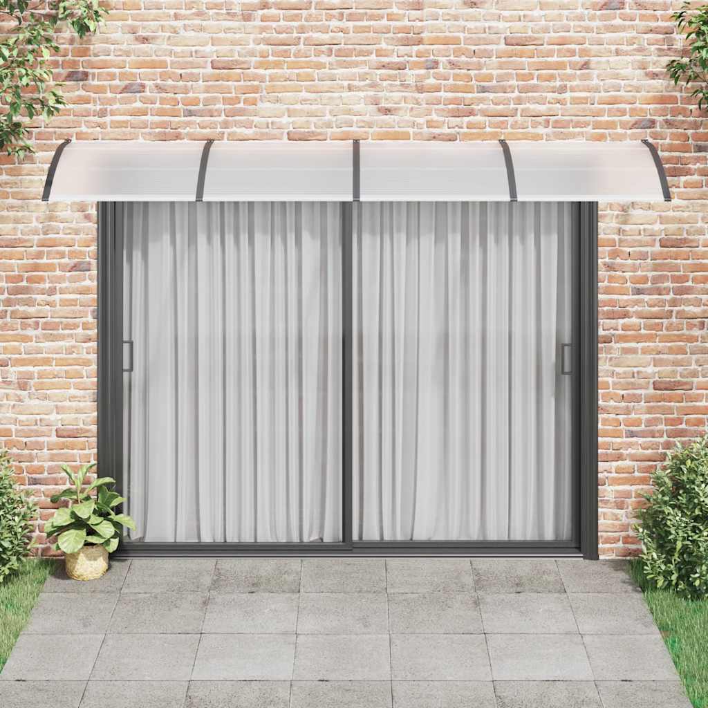 Marquesina De Puerta Policarbonato Negro 350x100 Cm_2