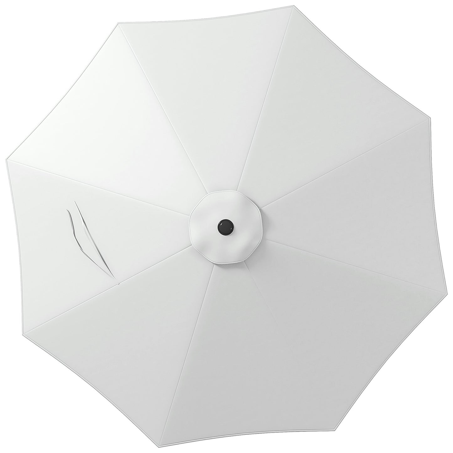 Outsunny Toldo De Recambio De Sombrilla De 3 M Con Ventilación Superior Blanco_0