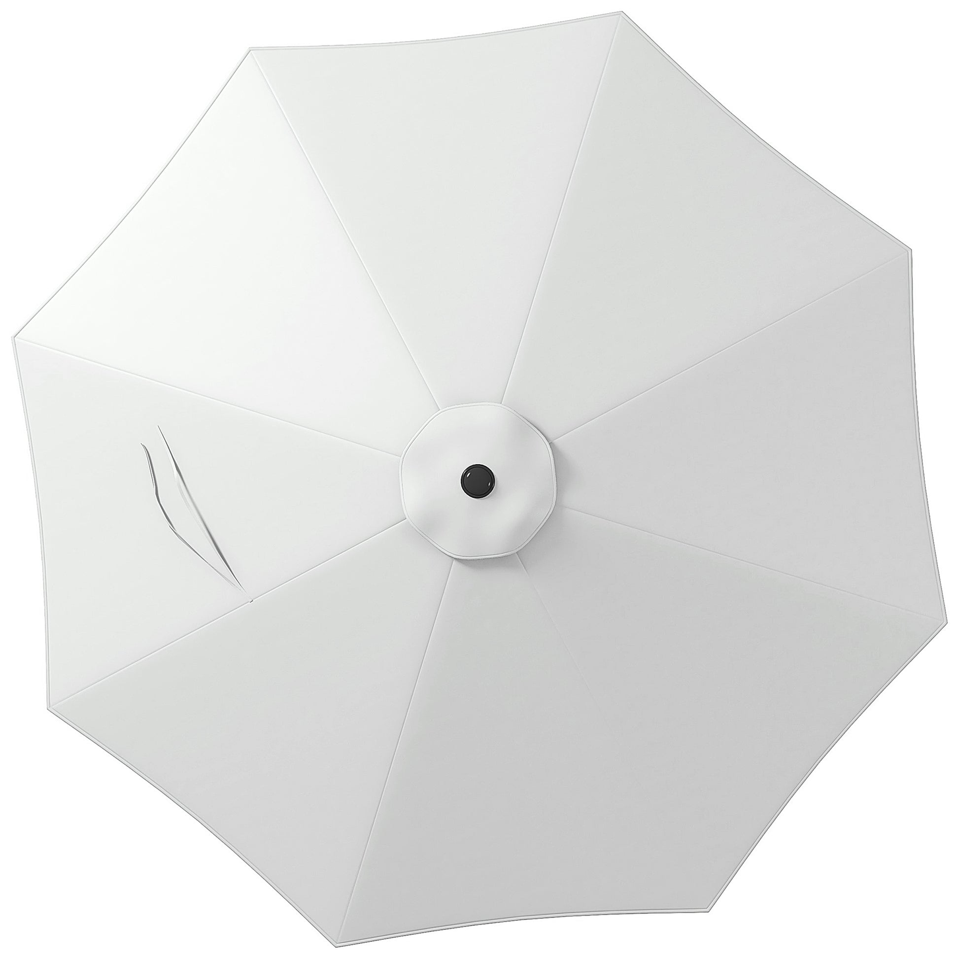 Outsunny Toldo De Recambio De Sombrilla De 3 M Con Ventilación Superior Blanco_0