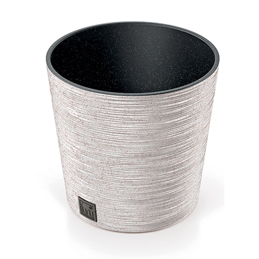 Macetero Color Blanco Roto, Con Depósito, Colección Furu, De 25 X 25 X 22,4 Cm, Capacidad De 7,5 L._0