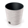 Macetero Color Blanco Roto, Con Depósito, Colección Furu, De 25 X 25 X 22,4 Cm, Capacidad De 7,5 L.