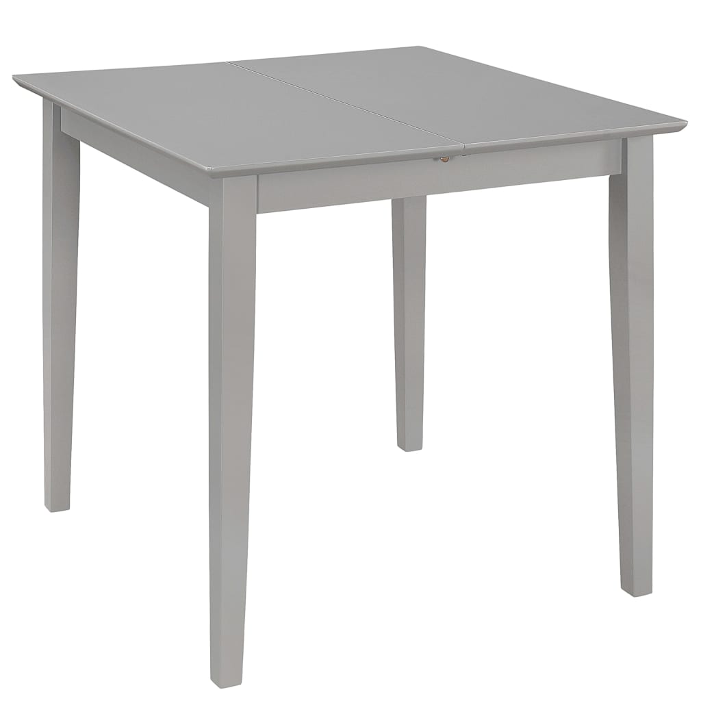 Mesa De Comedor Extensible Gris (80-120)x80x74 Cm Mdf_1