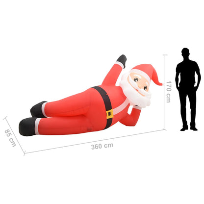 Vidaxl Papá Noel De Navidad Inflable Con Led Rojo Ip44 360 Cm Xxl_2
