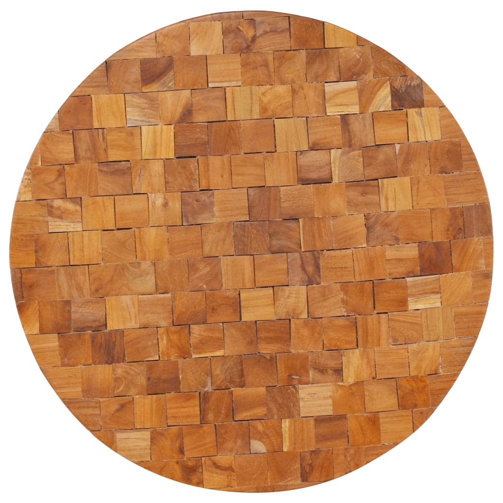 Mesa De Centro De Madera Maciza De Teca 60x60x35 Cm_2