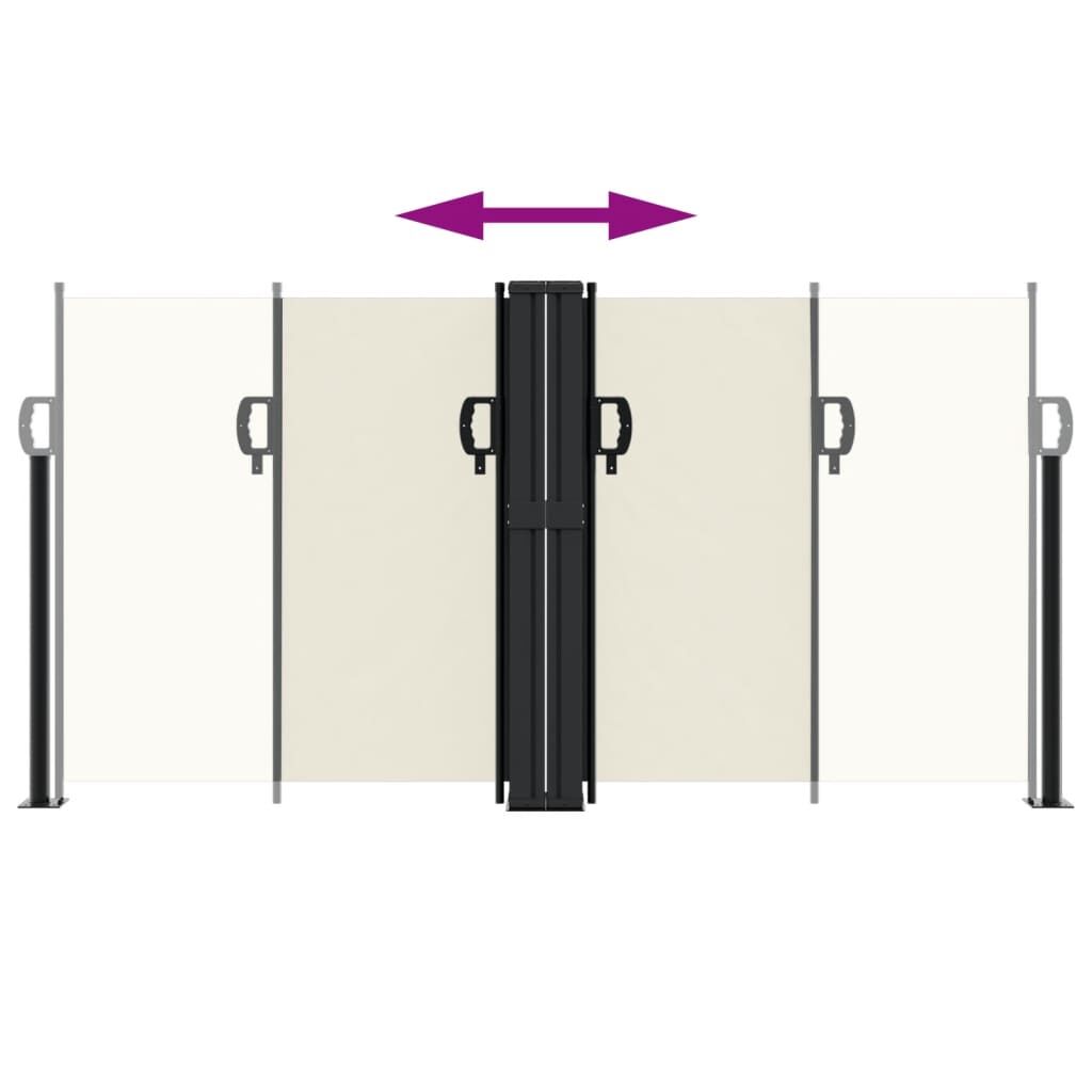 Vidaxl Toldo Lateral Retráctil Crema 120x1200 Cm_4