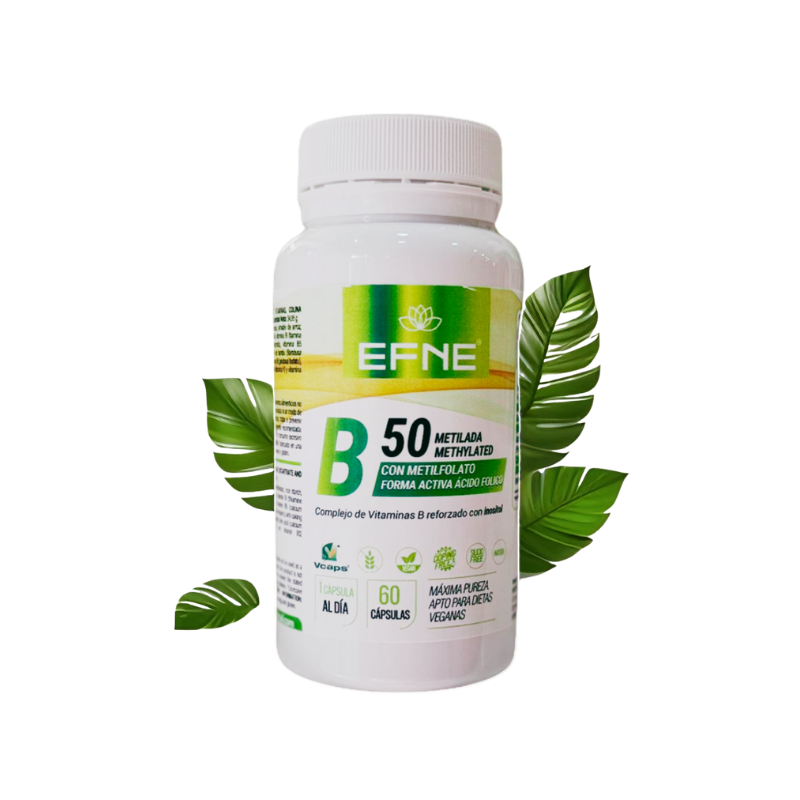 Complejo B 50 Metilada Con Metilfolato Forma Activa Ácido Fólico Efne (complejo De Vitaminas B Reforzado Con Inositol)_0