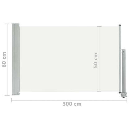 Vidaxl Toldo Lateral Retráctil De Jardín Color Crema 60x300 Cm_2