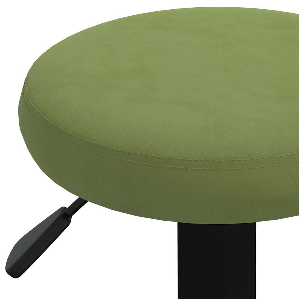 Taburetes De Cocina 2 Unidades Terciopelo Verde Claro_5