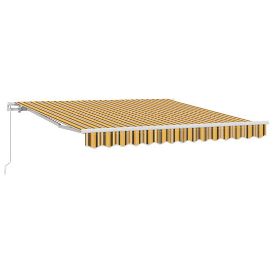 Toldo Retráctil Multicolor 350 X 250 Cm Poliéster Y Aluminio_0