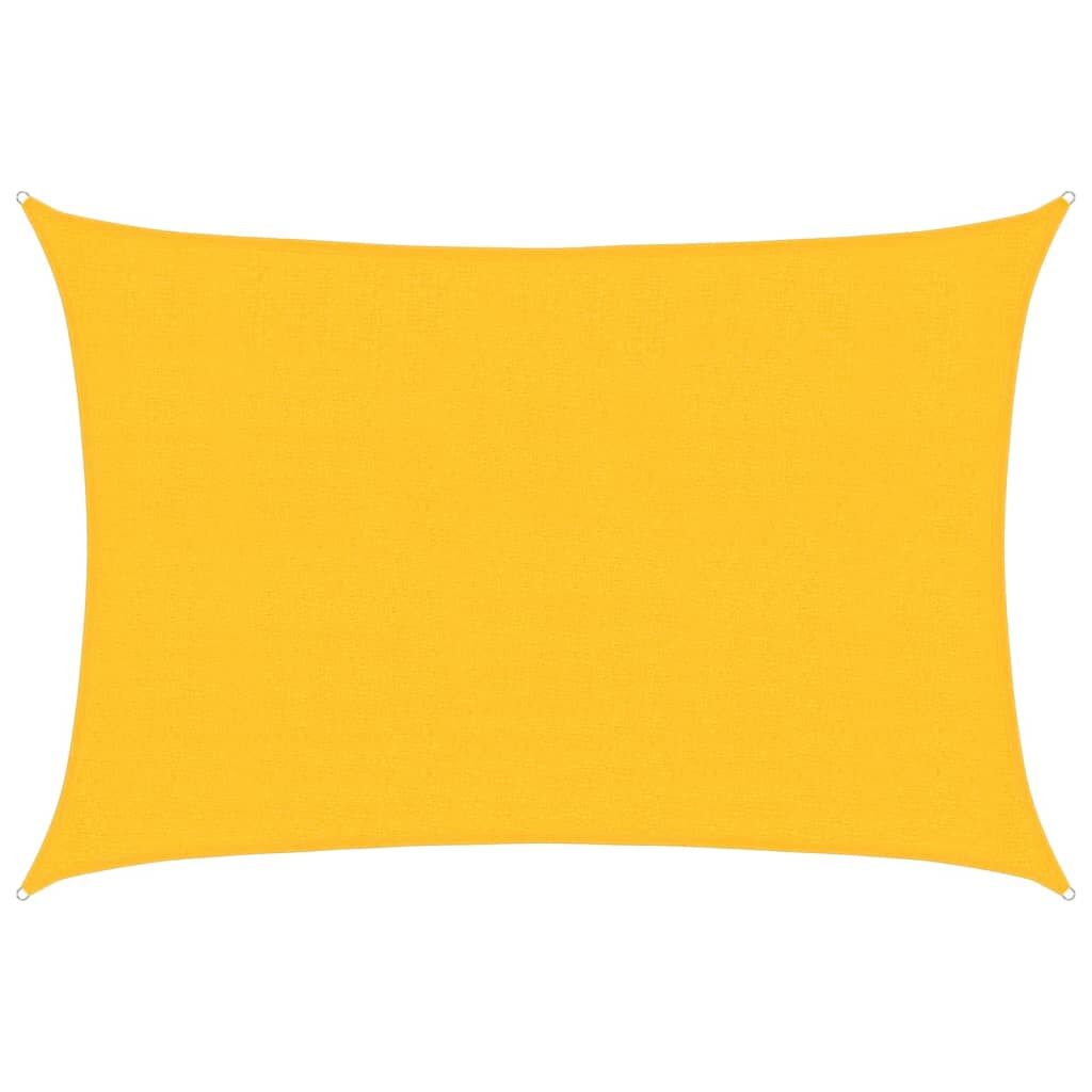 Vidaxl Toldo De Vela Hdpe Amarrilo160 G/m² 2,5x3,5 M_0
