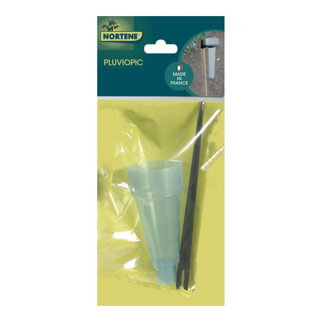 Pluviometro De Jardin Con Siporte Pluviopic Verde Nortene_0