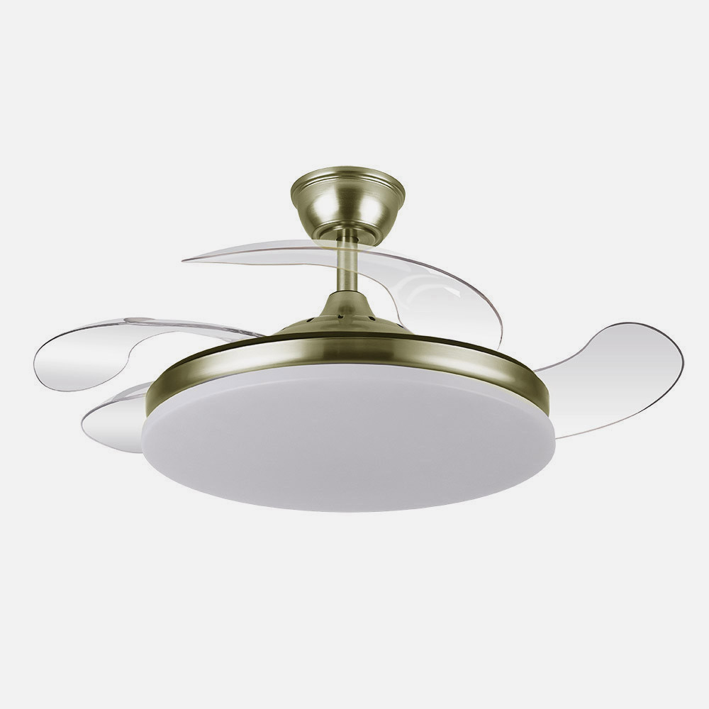 Ventilador Dc Tridente 59w Cuero 4aspas Desp 107d 6980lm Reg.intensidad Remoto+temporizador+memoria 3000-4000-6000k_2