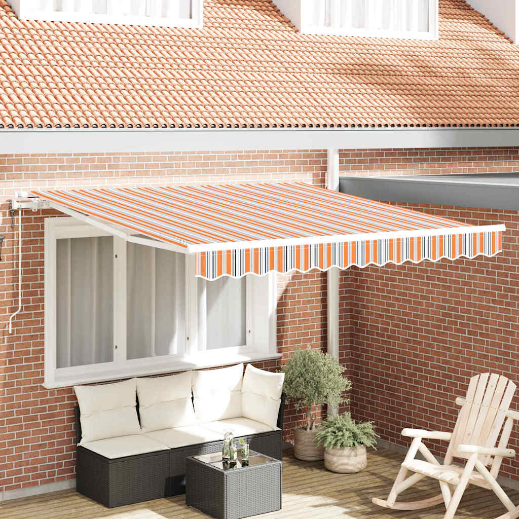 Toldo Retráctil Multicolor 300 X 250 Cm Tela Y Aluminio_1