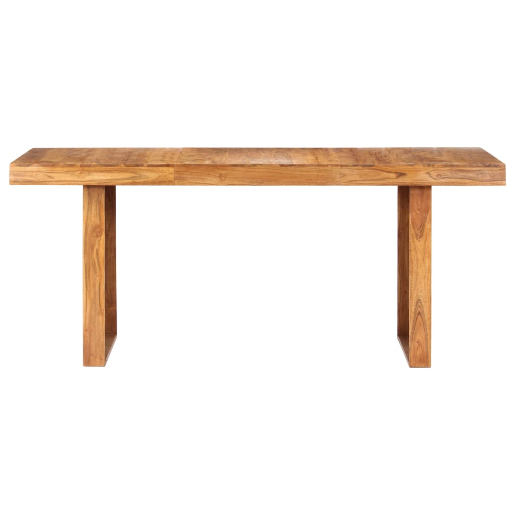 Mesa De Comedor De Madera Maciza De Acacia 180x90x75 Cm_0
