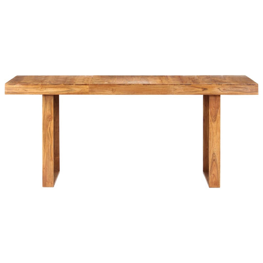 Mesa De Comedor De Madera Maciza De Acacia 180x90x75 Cm_0