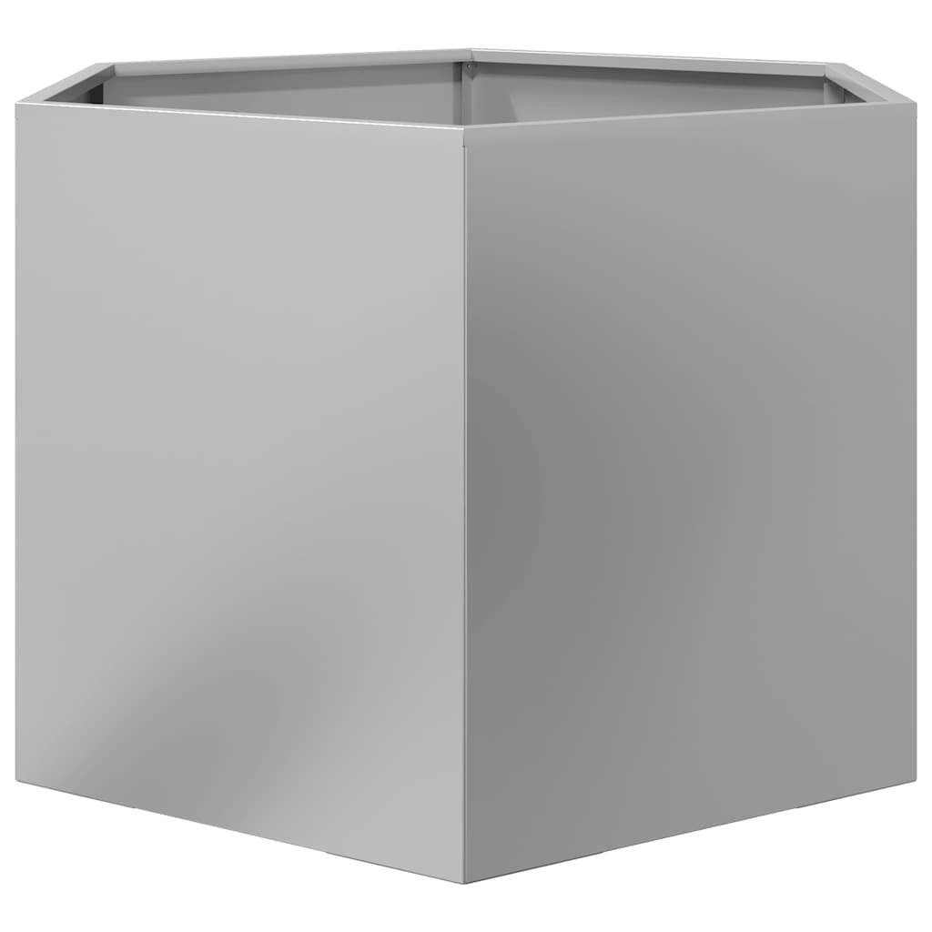 Jardinera Hexagonal Acero Galvanizado 69x60x45 Cm_4