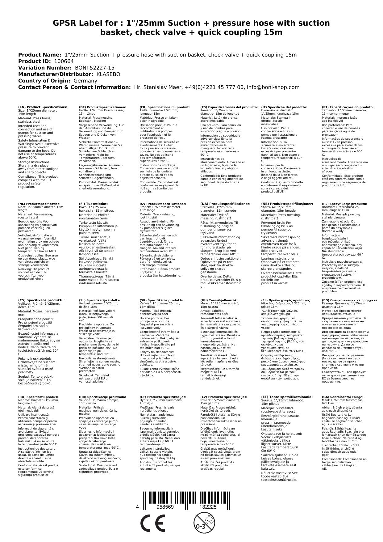 Manguera De Succión Y Descarga 1 Pulgada, 15m, Con Filtro Y Acople_1