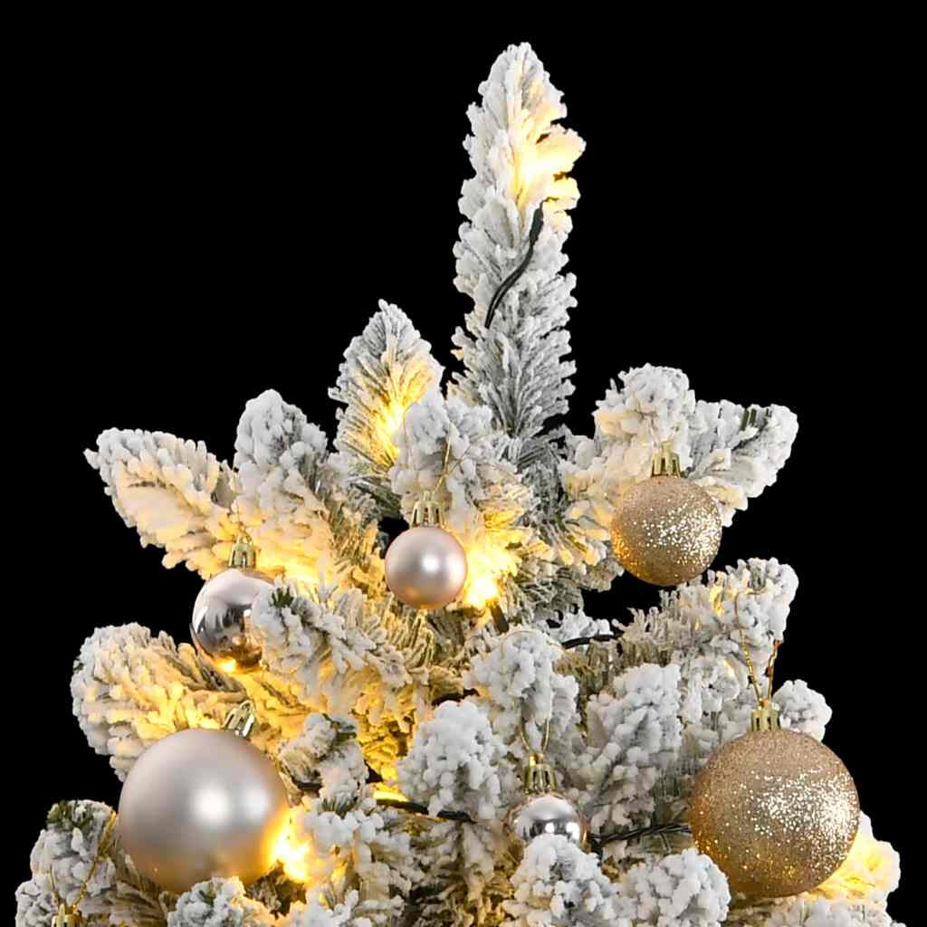 Vidaxl Árbol De Navidad Artificial Con Bisagras 300 Led Y Bolas 270 Cm_1