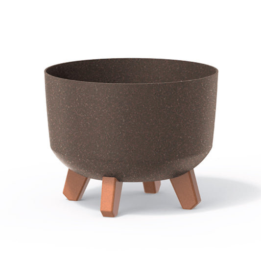 Macetero Color Café,sin Depósito , Colección Gracia De 23,5 X 23,5 X 18,7 Cm, Capacidad De 5,1 L._0