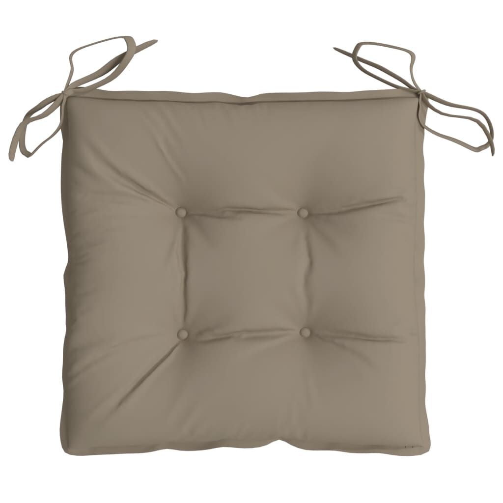 Vidaxl Cojines De Silla De Jardín 6 Uds Tela Oxford Taupé 50x50x7 Cm_4