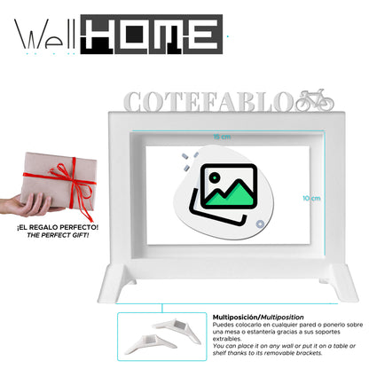Wellhome - Marco Cotefablo Blanco 20,5x13,5 Cm Para Fotos 10x15 Cm_1