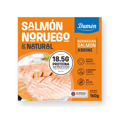 Dumón - Salmon Noruego En Conserva Al Natural 160gr - Rico En Omega 3, Proteínas Y Antioxidantes - Salmon Noruego En Lata - Pack De 12 Unidades_5